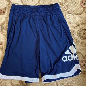 Mens Adidas Climalite Shorts Size M Blue and White